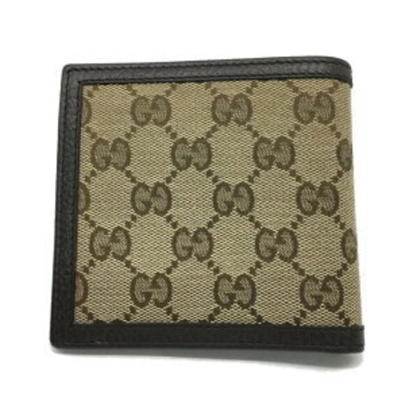 Gucci Bifold Wallet GG Canvas Beige Brown - Picture 2 of 9